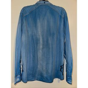 Roar Blue Casual Button Down Shirt